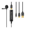 میکروفون یقه ای با سیم سارامونیک مدل LavMicro+ DC رابط Type-C - Lightning - USB
